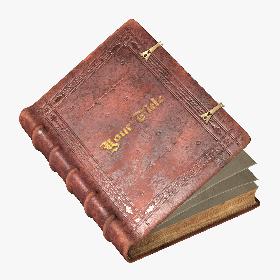 Old Incunable Book, Rigged, 8K PBR Textures, Low Poly 3D